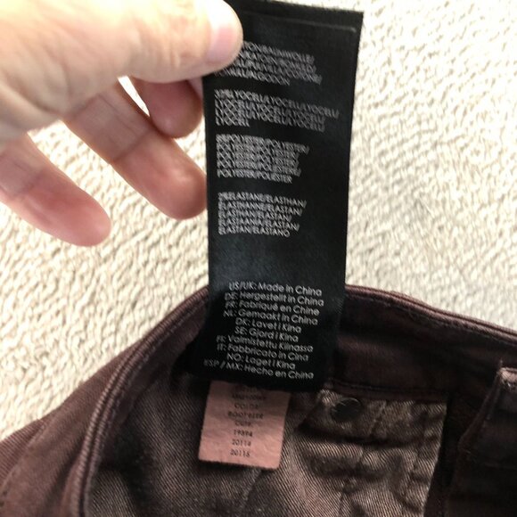 Liverpool Women Jeans Size 6/28 Slim Fit High Rise Ankle Skinny Leg Brown Casual - Picture 15 of 16